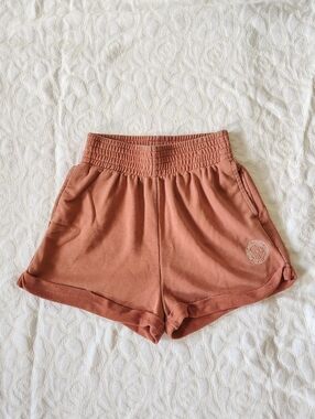 Nike High Waisted Embroidered Sweat Shorts Small S